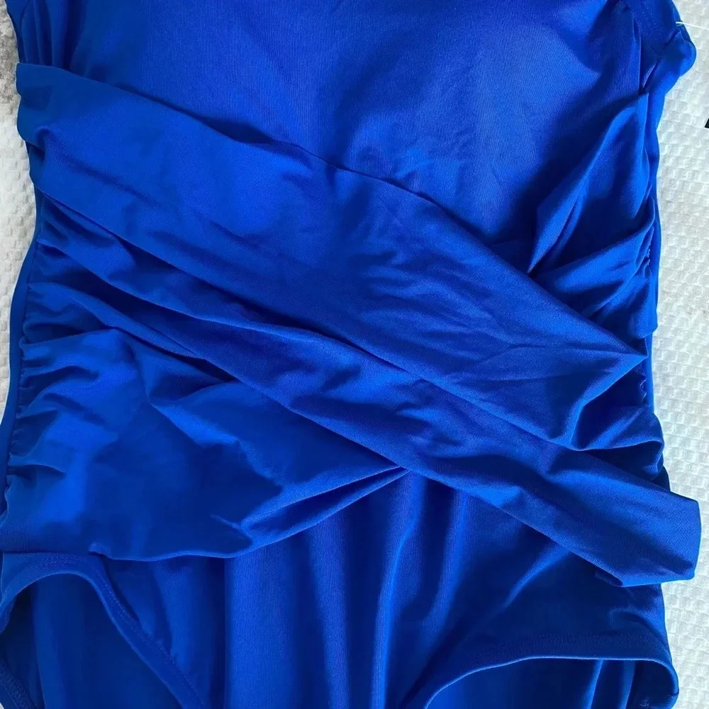 Jantzen Royal Blue One Piece Swimsuit Size 8